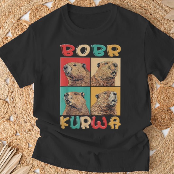 Bobr Kurwa Meme Retro Biber Kurwa T-Shirt Geschenke für alte Männer