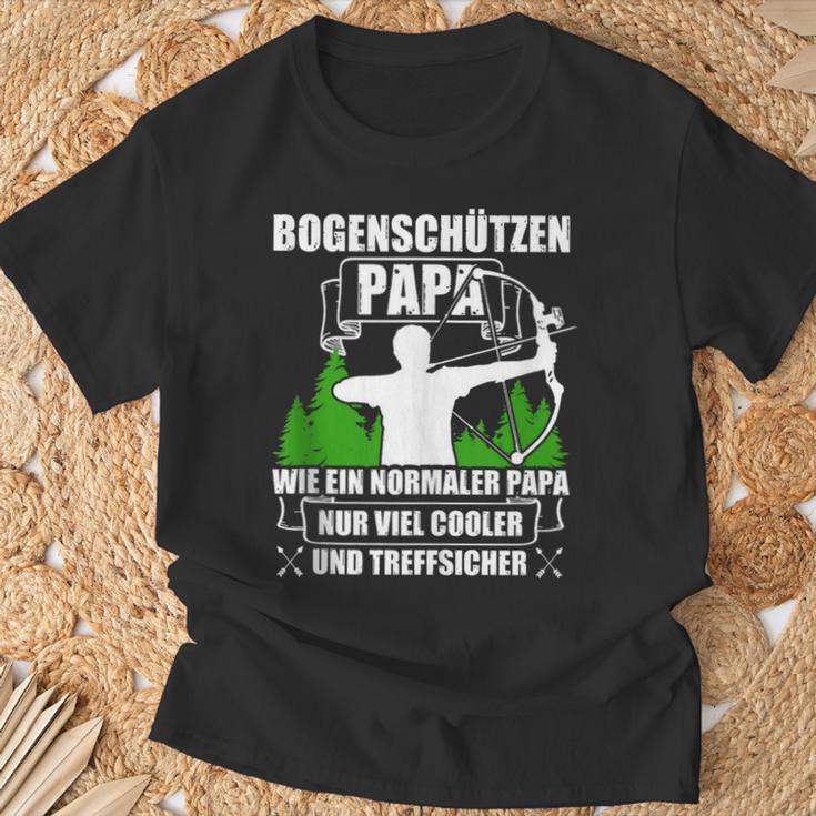 Bogenschützen Papa Pfeil Und Bogen Bogenschießen T-Shirt Geschenke für alte Männer