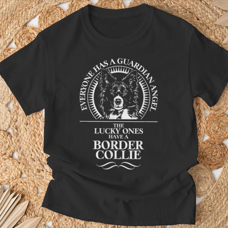 Border Collie Guardian Angel Dog T-Shirt Geschenke für alte Männer