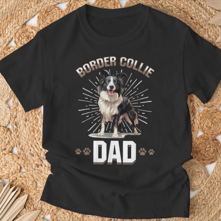 Border Collie Hund – Border Collie Dad T-Shirt Geschenke für alte Männer