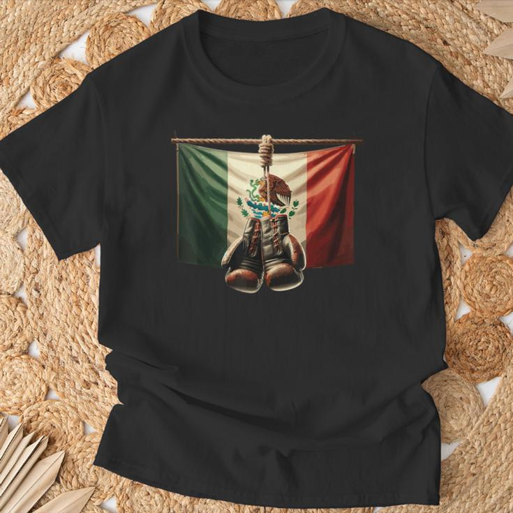 Boxing Mexico T-Shirt Gifts for Old Men