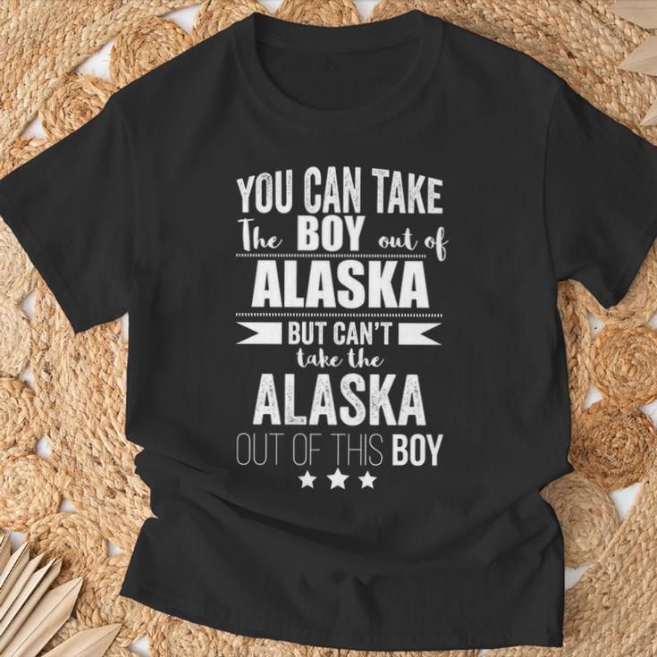 Can Take The Boy Out Of Alaska Pride Proud T-Shirt Gifts for Old Men