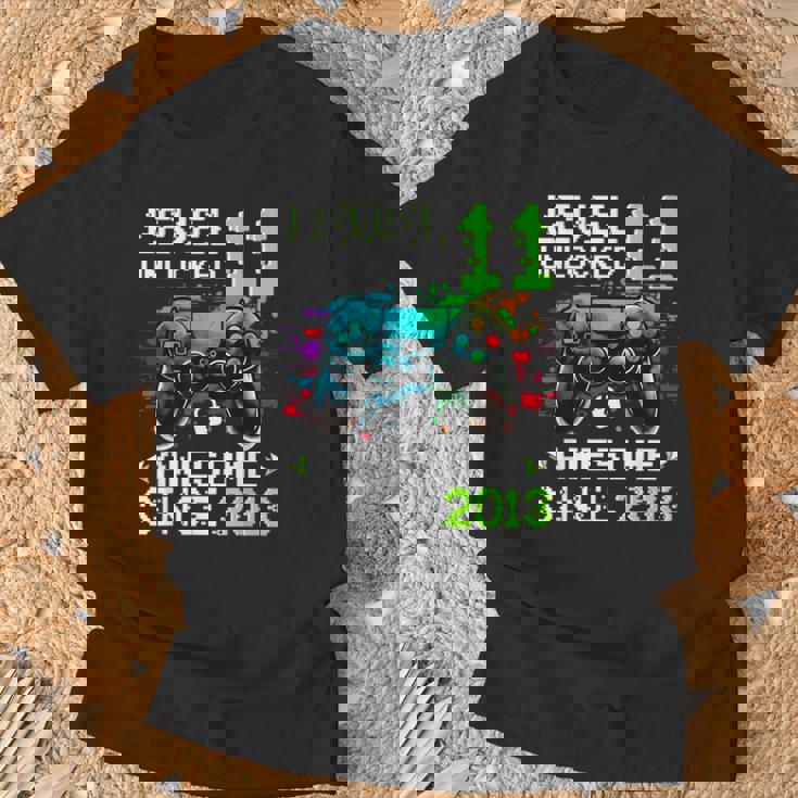 Boy Level 11 -Ideojuego Desbloqueado Para Cumpleaños Número 11 Camiseta unisex Regalos para ancianos
