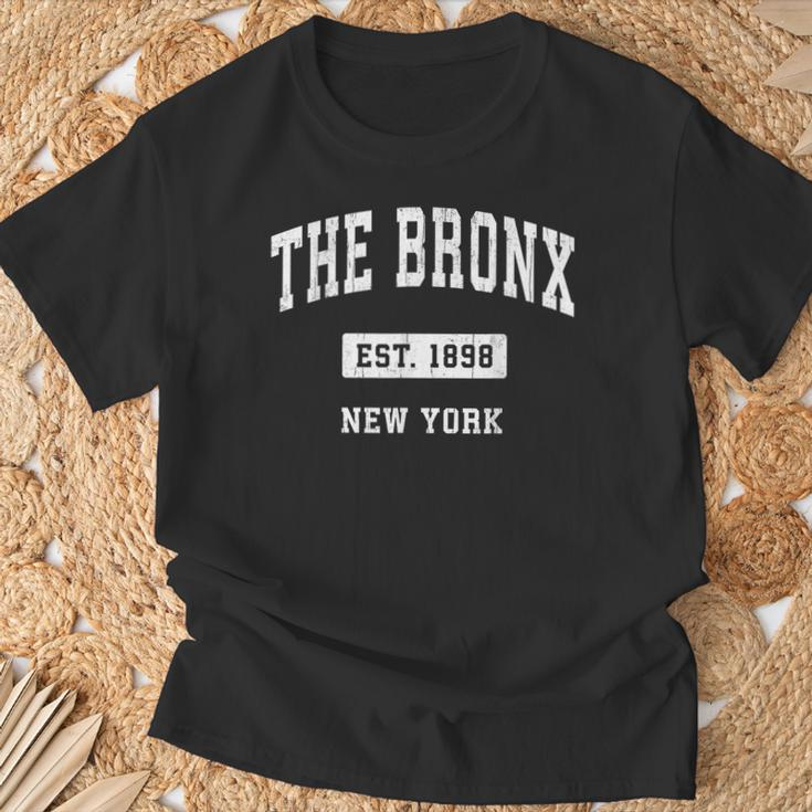 The Bronx New York Ny Vintage Established Sports T-Shirt Gifts for Old Men