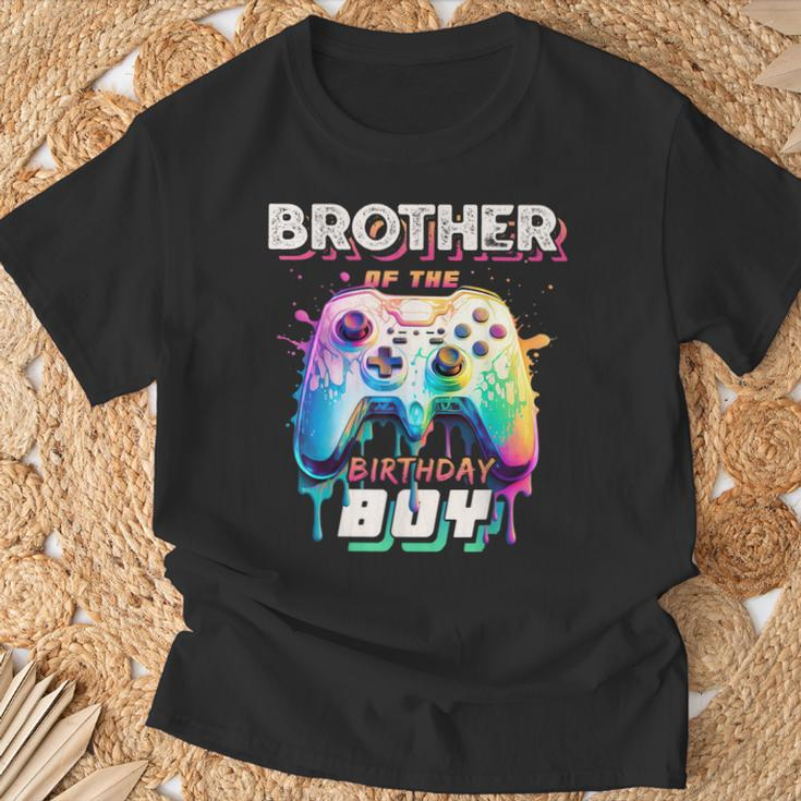 Brother Of The Birthday Boy Matching Family Video Game Party T-Shirt Gifts for Old Men