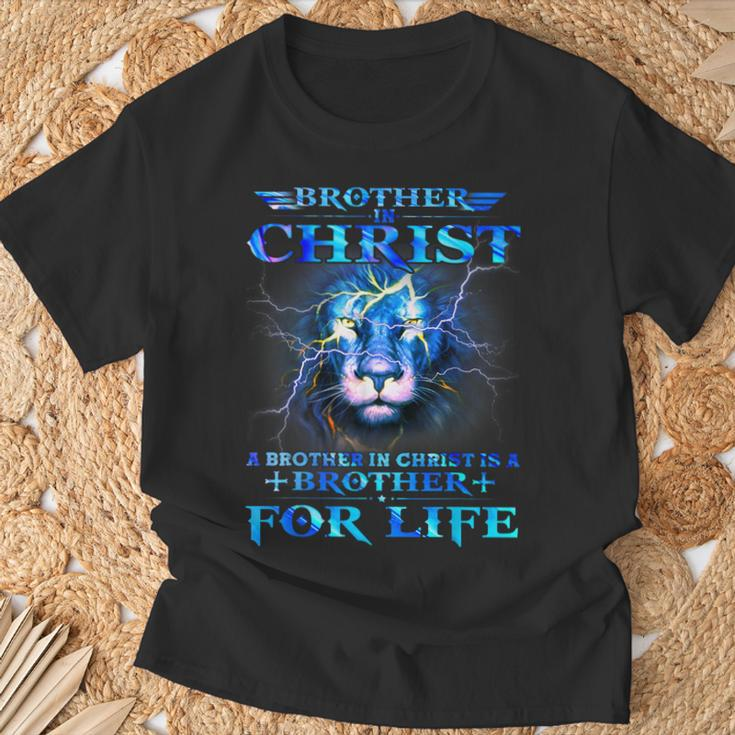 A Brother In Christ Is A Brother For Life Powerful Quote T-Shirt Gifts for Old Men