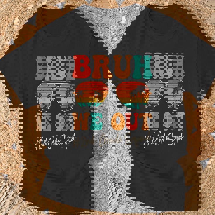 Bruh We Out 2Nd Second Grade Squad Retro Last Day Of School T-Shirt Gifts for Old Men
