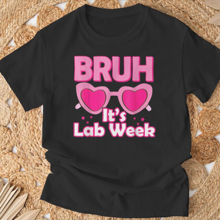 Bruh Pink Lab Week 2024 Medical Lab Science Lab Tech Team T-Shirt Gifts for Old Men