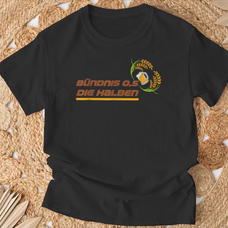 Bündnis 05 Die Halben Lutige T-Shirt Geschenke für alte Männer