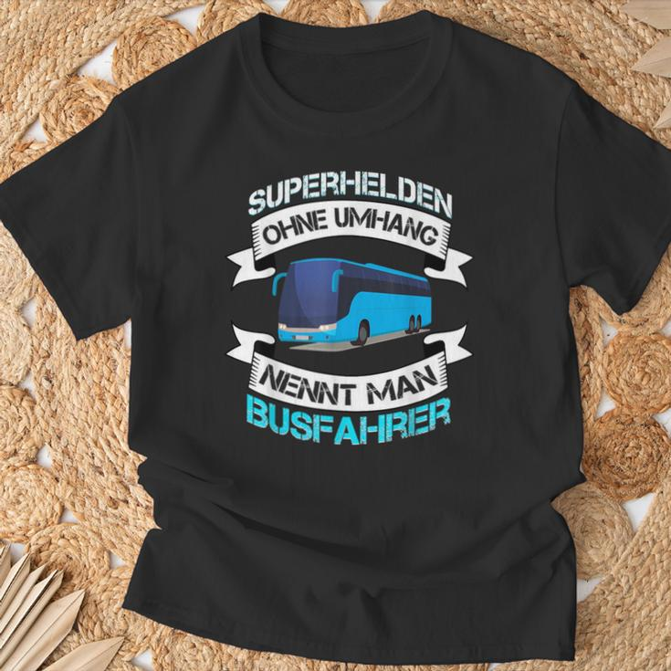 Bus Superhelden Ohne Umhang Nennt Man Busfahrer Black T-Shirt Geschenke für alte Männer