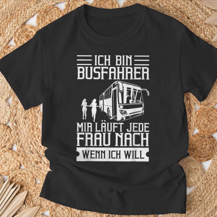 Busfahrer Lustig Bus Fahren Linienbus Modell Linienbusfahrer T-Shirt Geschenke für alte Männer