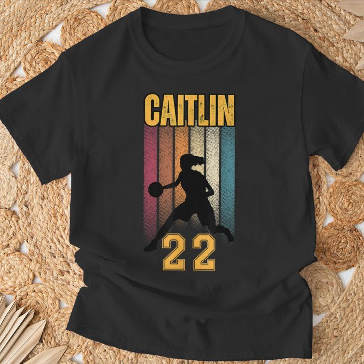 Caitlin Basketball 22 For Basketball Lovers T-Shirt Gifts for Old Men