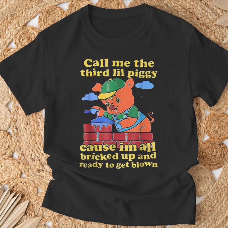 Call Me The Third Lil Piggy T-Shirt Gifts for Old Men