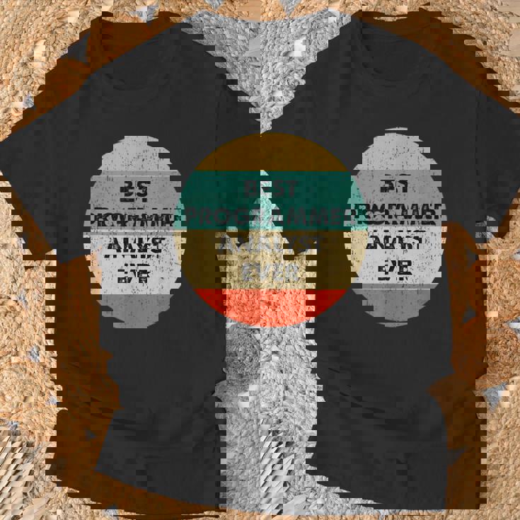 Camisa De Analista Programador Mejor Analista Programador Camiseta unisex Regalos para ancianos