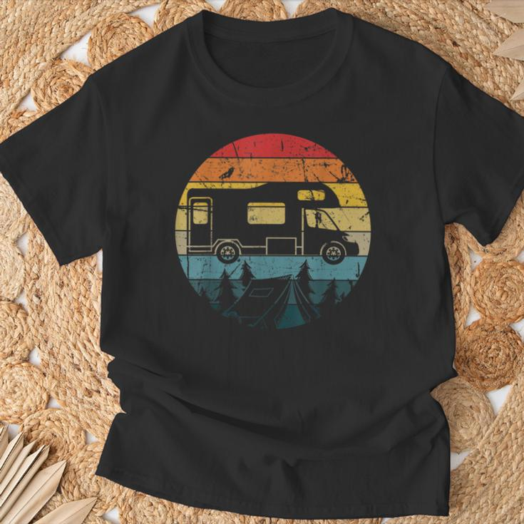 Camping Motorhome Van Vintage In Caravan T-Shirt Geschenke für alte Männer