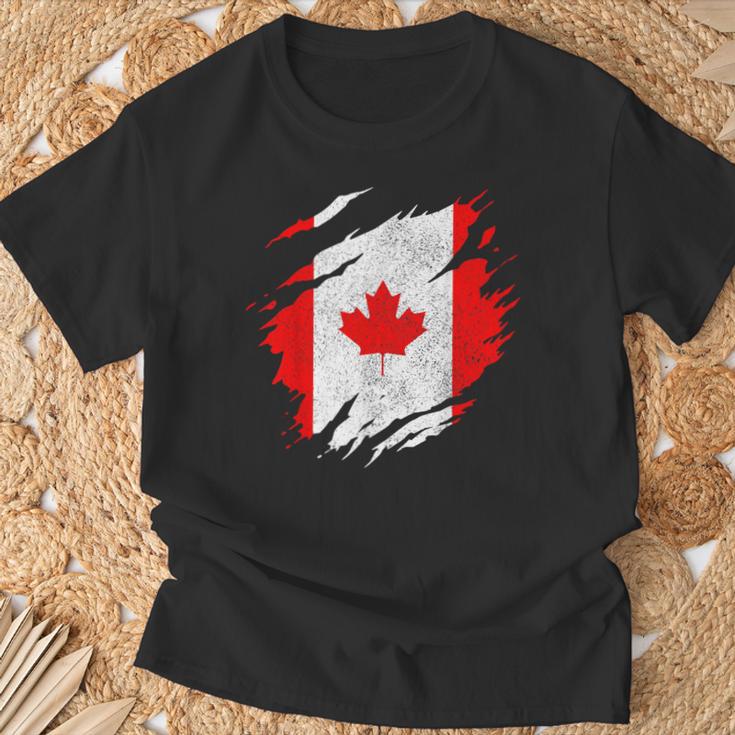 Canada Canadian Flag Vintage T-Shirt Geschenke für alte Männer