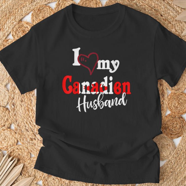Canada I Love My Canadien Husband Couple Matching T-Shirt Gifts for Old Men