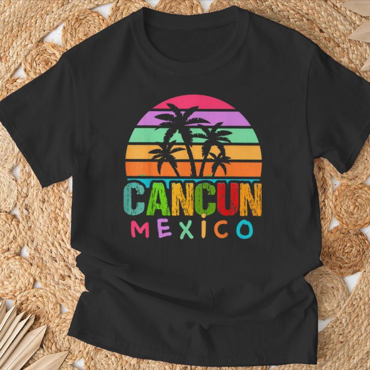 Cancun Mexico 2024 Vacation Beach Matching Family Group T-Shirt Gifts for Old Men