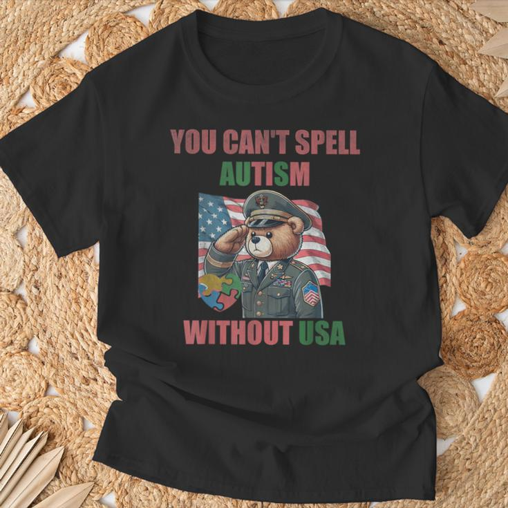You Can't Spell Autism Without Usa T-Shirt Gifts for Old Men