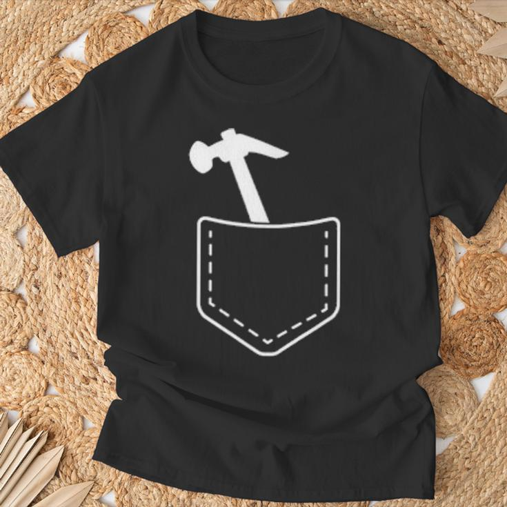 Carpenter My Pocket Have A Hammer Carpenter T-Shirt Gifts for Old Men