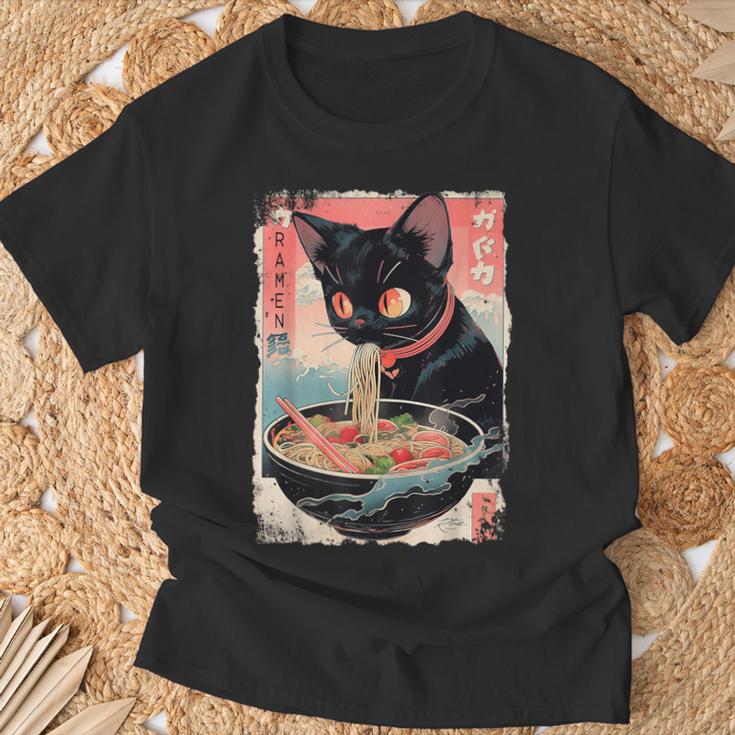 Cat Ramen Noodle Japanese Anime Manga Ramen Cat T Shirt Thegiftio UK