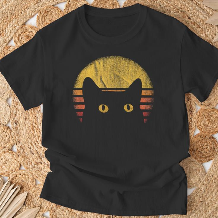 Cat Retro Vintage T-Shirt Geschenke für alte Männer