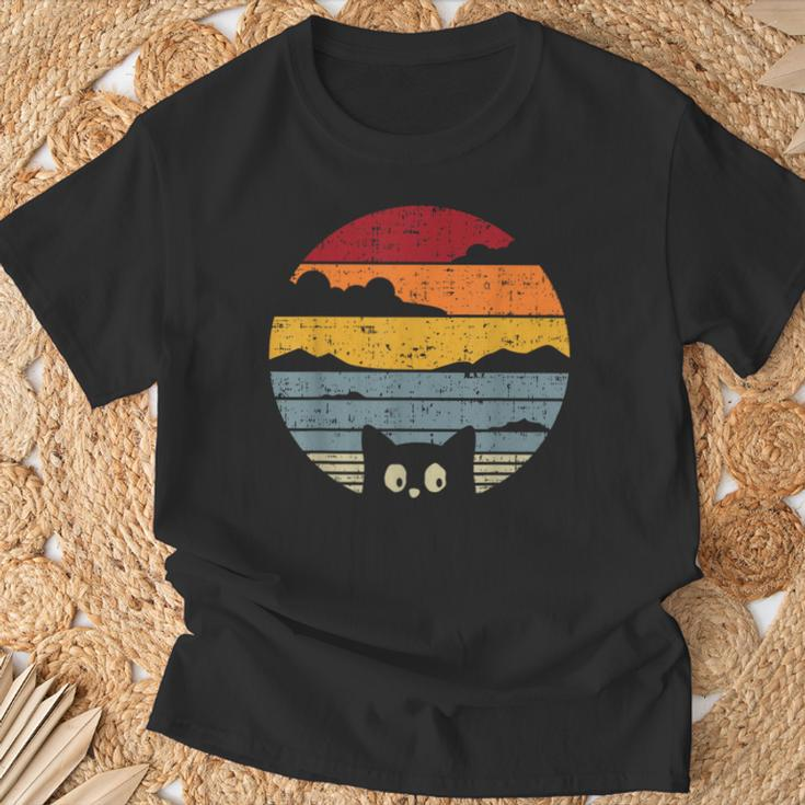 Cat Vintage Kitten Retro Cool Summer T-Shirt Geschenke für alte Männer