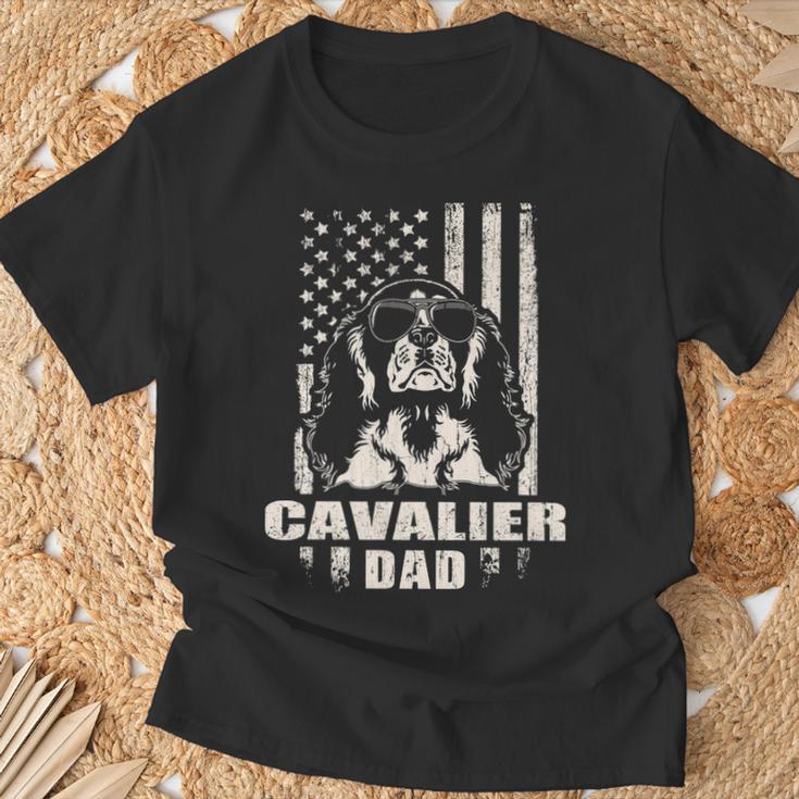 Cavalier Dad Cool Vintage Retro Proud American T-Shirt Gifts for Old Men