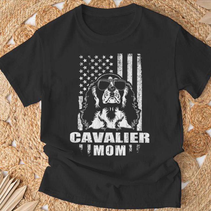 Cavalier Mom Cool Vintage Retro Proud American T-Shirt Gifts for Old Men