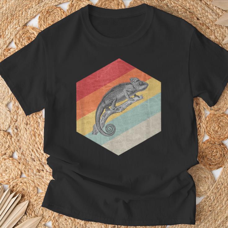 Chameleon Chameleon Retrointage Lizard T-Shirt Geschenke für alte Männer