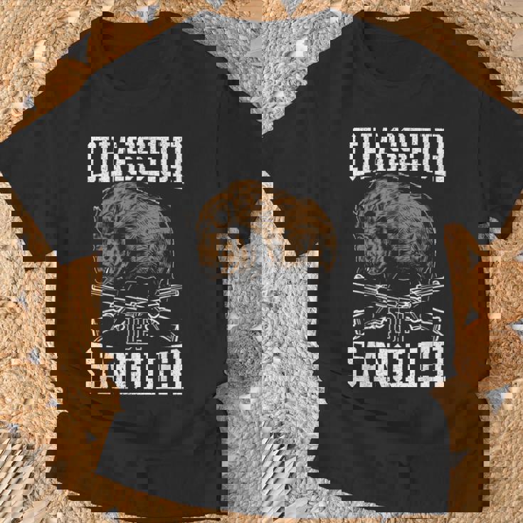 Chasseur De Sanglier Chasse Humour Cadeau Chasseur T-Shirt Cadeaux pour les vieillards