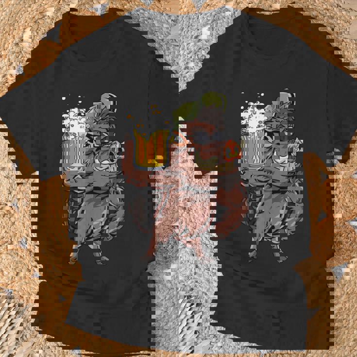 Chasseur Drôle De Sanglier Chasse & Bière T-Shirt Cadeaux pour les vieillards