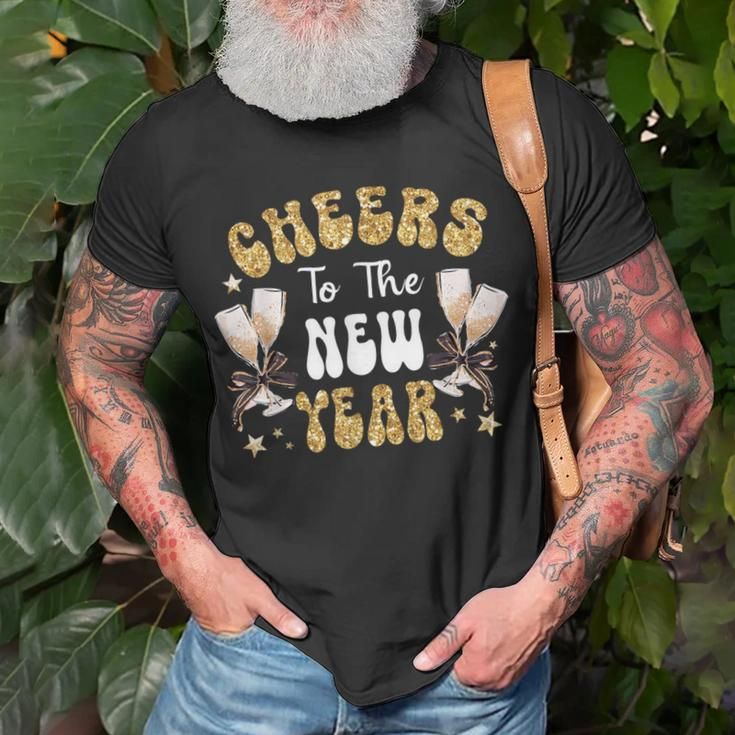 Cheers To The New Year 2024 Champagne Happy New Year 2024 T-Shirt Gifts for Old Men