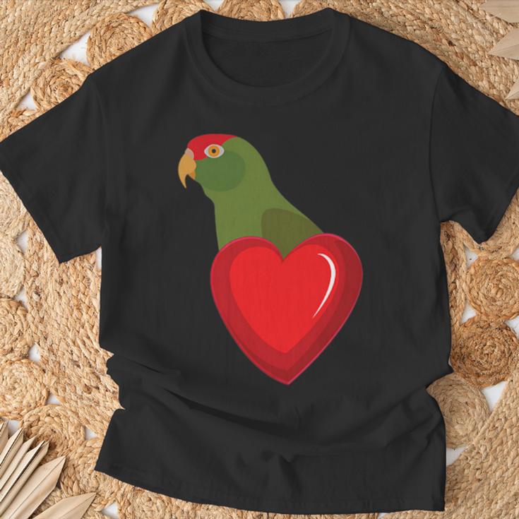 Cherry Headed Conure Parrot Heart Pocket T-Shirt Gifts for Old Men