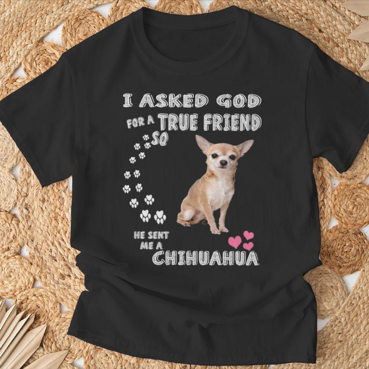 Chihuahua Techichi Dog Lovers Cute Chihuahua Mom T-Shirt Gifts for Old Men