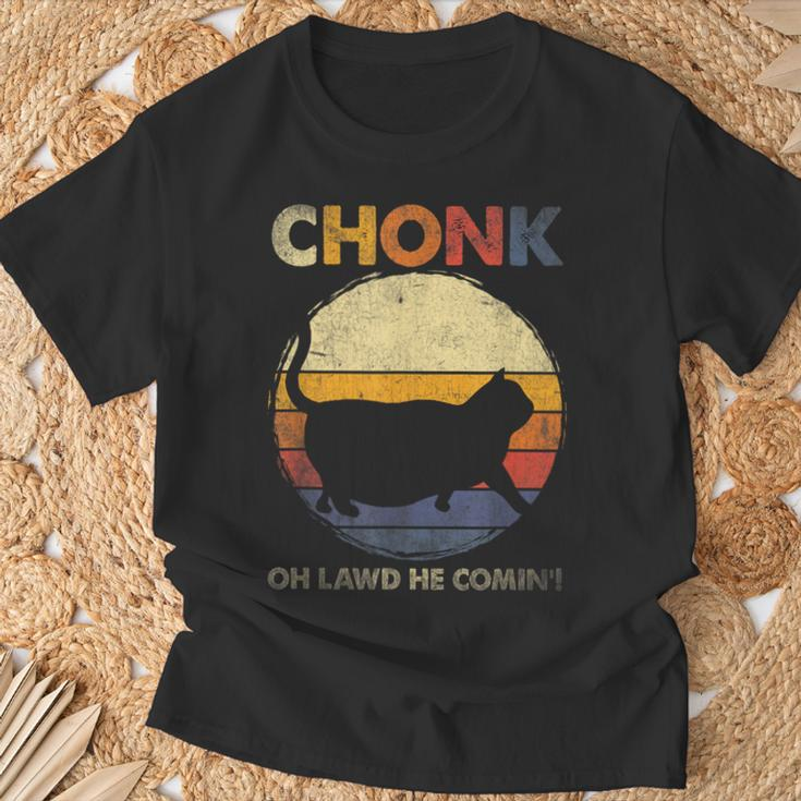 Chonk Cat Big Meme Retro Style Vintage Cats Memes T-Shirt Gifts for Old Men