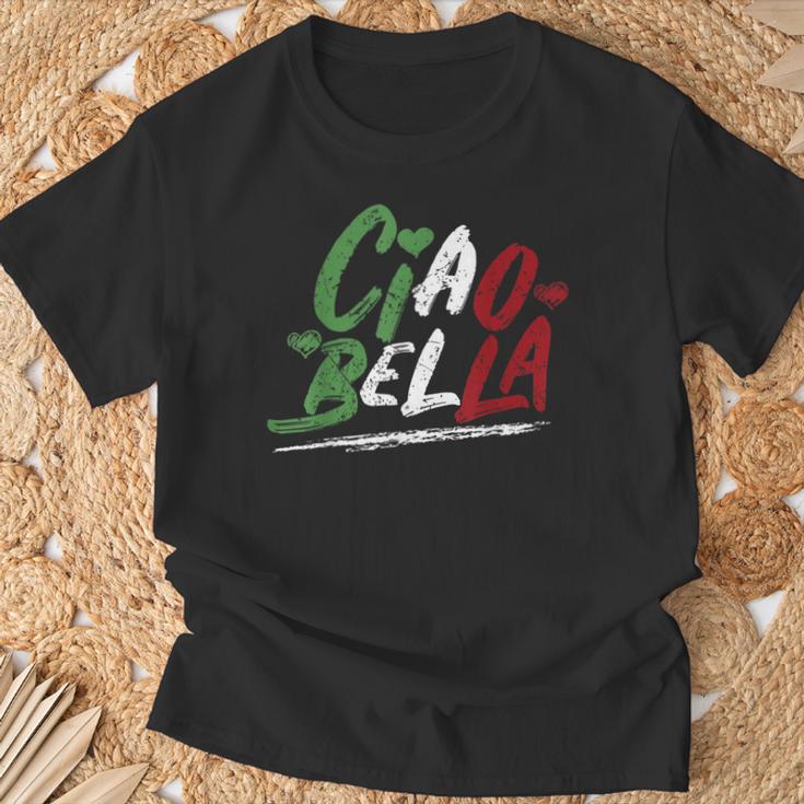 Ciao Bella Italy Flag Italian T-Shirt Geschenke für alte Männer