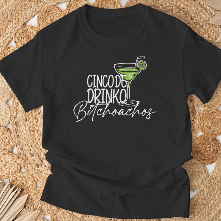 Cinco De Drinko Bitchachos Cinco De Mayo Drinking T-Shirt Gifts for Old Men