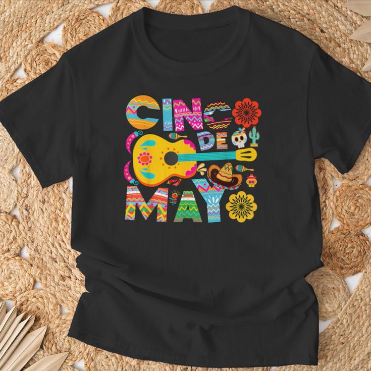 Cinco De Mayo Mexican Taco Guitar Fiesta Cinco De Mayo T-Shirt Gifts for Old Men