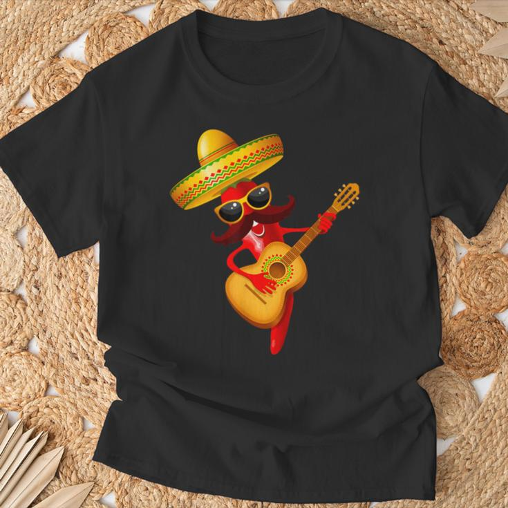 Cinco De Mayo Mexikanische Lustige Gitarre Lets Fiesta Cinco De Mayo T-Shirt Geschenke für alte Männer