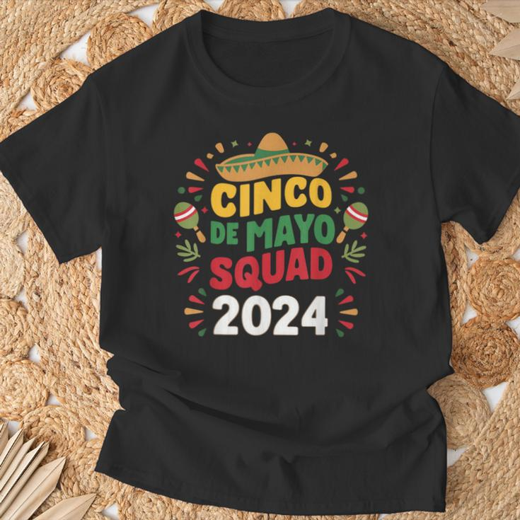 Cinco De Mayo Squad 2024 Fiesta Day Family Matching Costume T-Shirt Gifts for Old Men