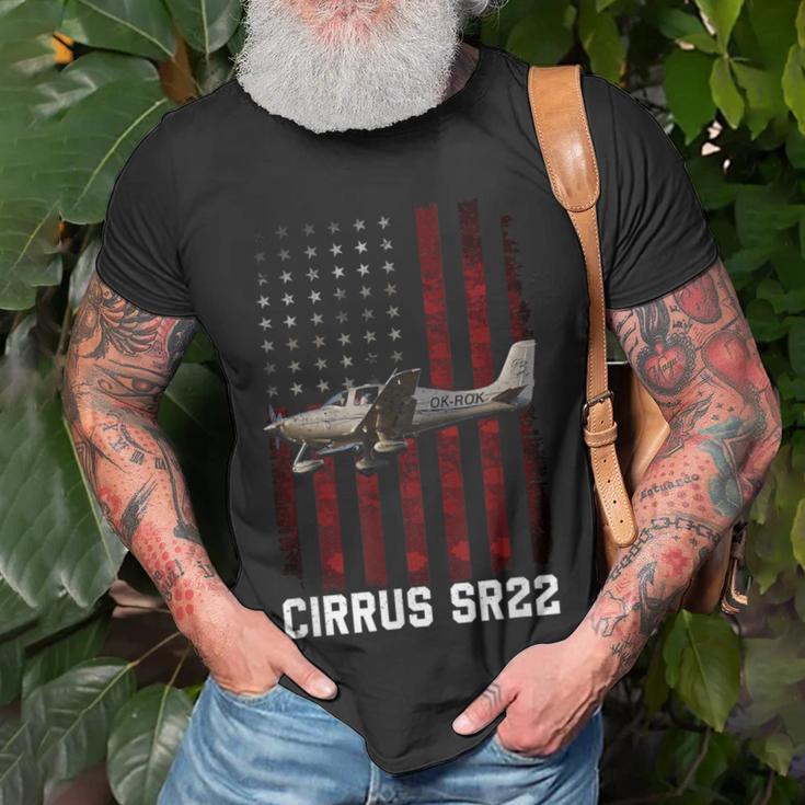 Cirrus Sr22 Aircraft T-Shirt Gifts for Old Men