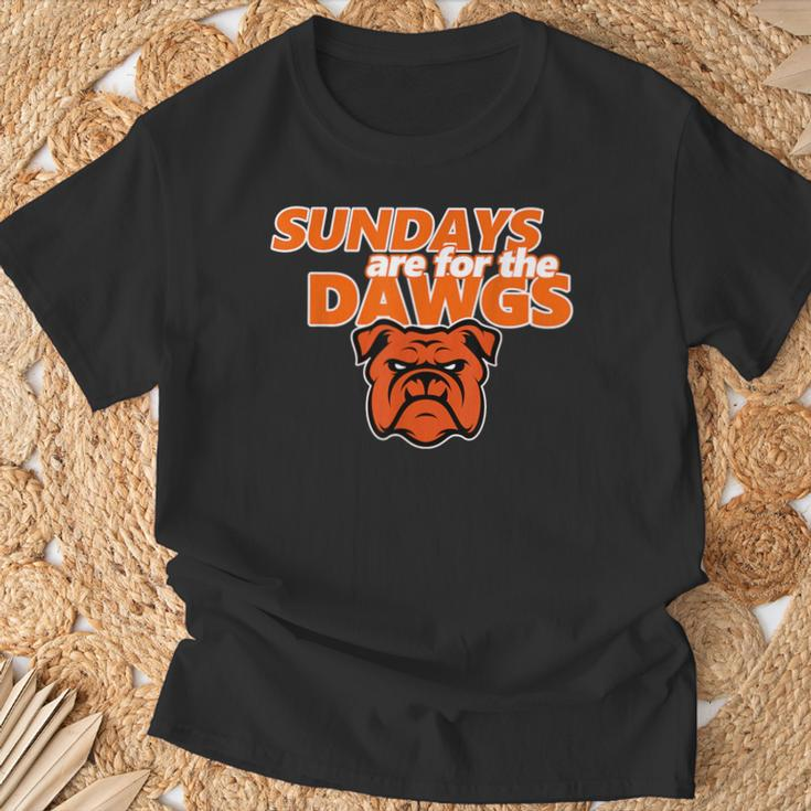 Cleveland Ohio Dawg Sundays Are For The Dawgs T-Shirt Gifts for Old Men