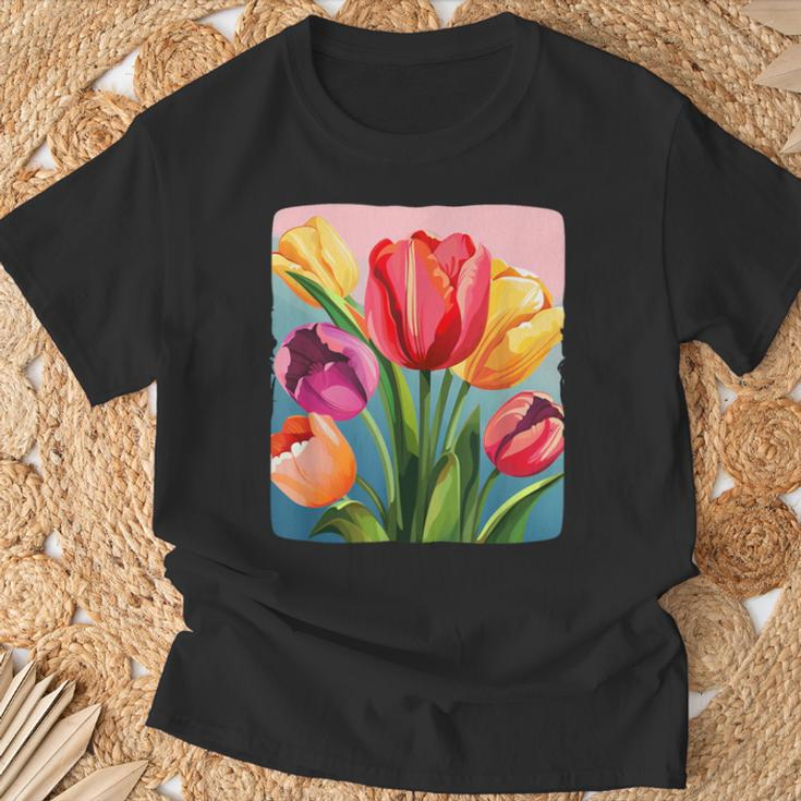 Colorful Tulip Costume T-Shirt Gifts for Old Men