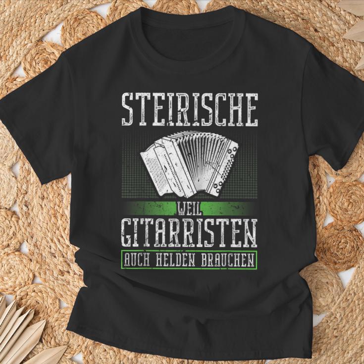 Concertina Styrian Harmonica T-Shirt Geschenke für alte Männer