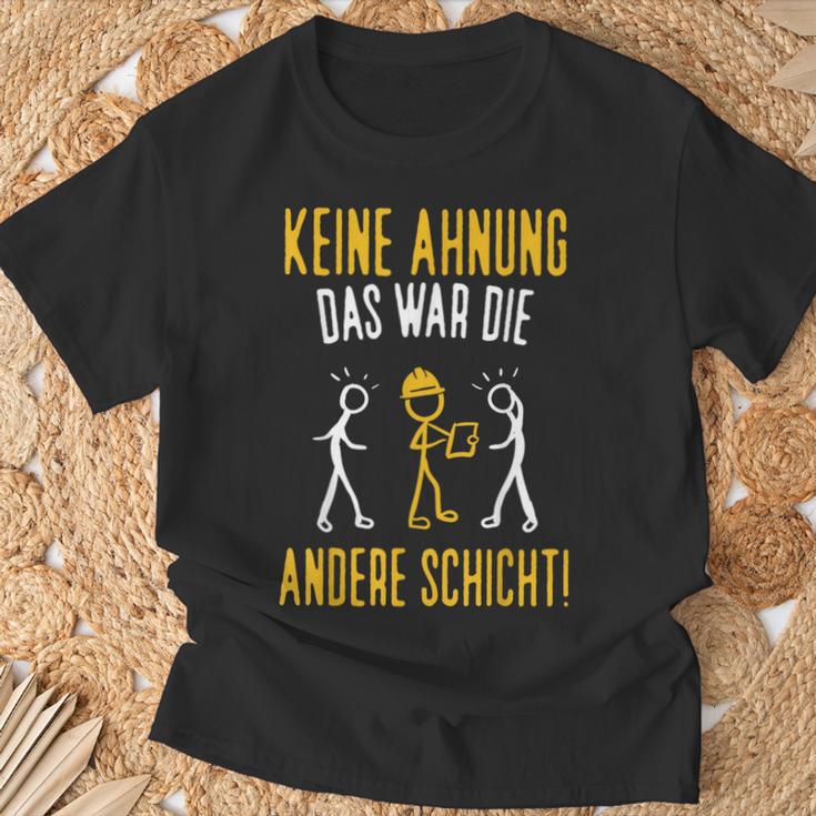 Construction Worker Costume No Ahnung Das War Die Andere Layer T-Shirt Geschenke für alte Männer