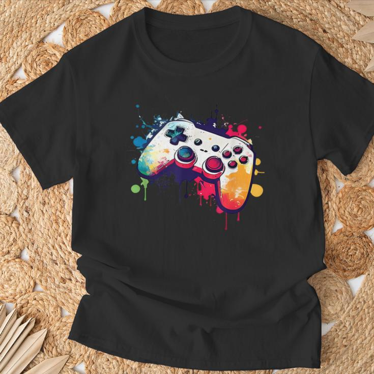 Control All The Things Video Game Controller Gamer Boys Men T-Shirt Gifts for Old Men