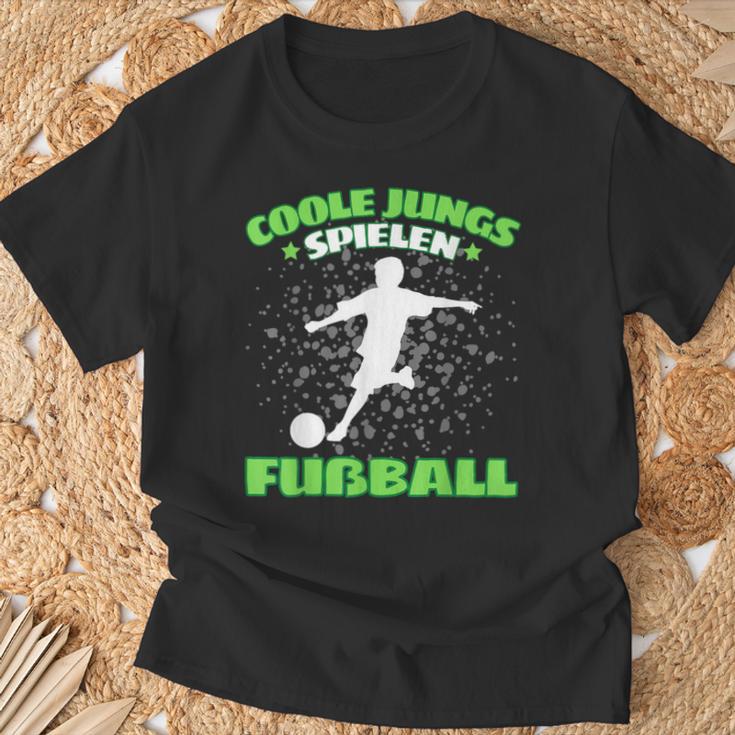 Cool Boys Spielen Fußball Football T-Shirt Geschenke für alte Männer