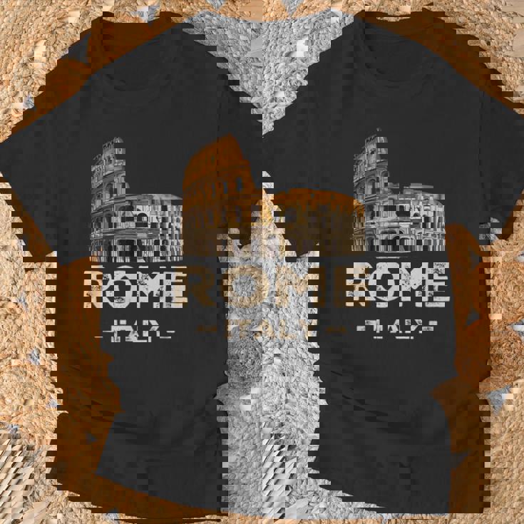 Coolintage Roma Italia Coliseo Souvenirs Roma Italia Camiseta unisex Regalos para ancianos