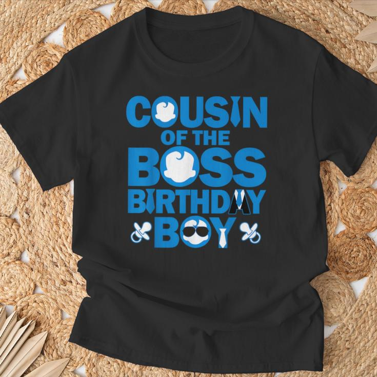 Cousin Of The Boss Birthday Boy Baby Family Party Decor T-Shirt Gifts for Old Men